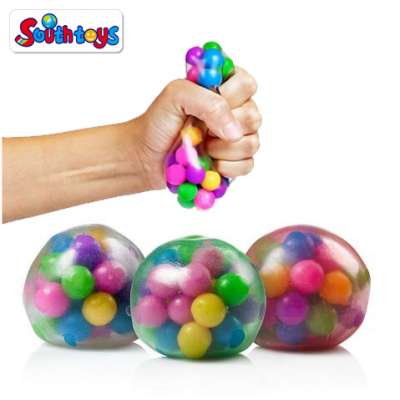 Suqishy toys suqeezing stress relief ball DNA stress ball for Autism