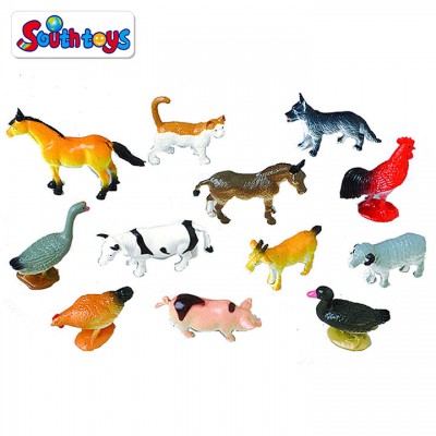 12 Piece Farm Animal Action Figures Toys For Kids