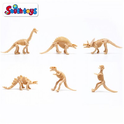 Play Model 4 inches Dinosaur Skeleton Toy Figures Set