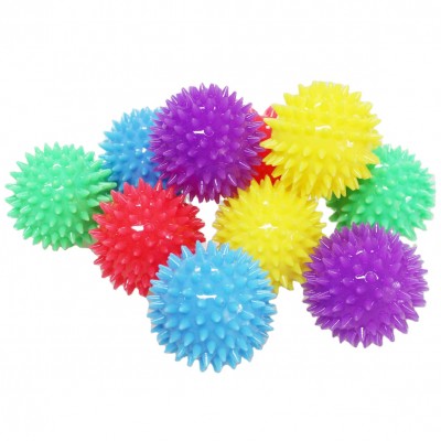 Squeeze and Bounce Spike Ball Fidget Spiky Sensory Balls Toys