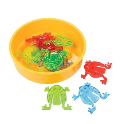 Classic Plastic Popping and Jumping Frog Toys