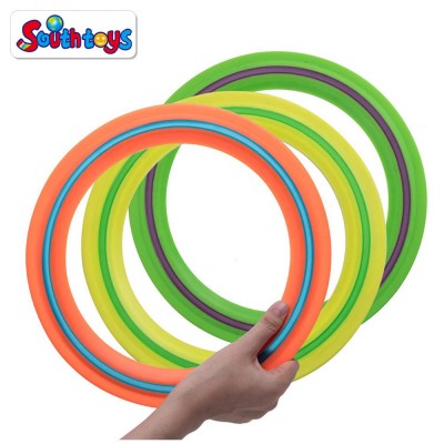 Real Action Pro Rubber Sprint Throw Ring Outdoor Flying Discs For Both Kids And Adults