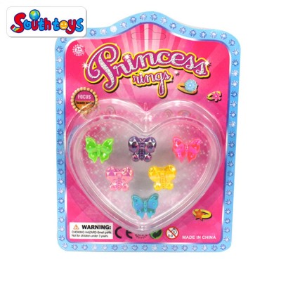 cheap children plastic finger rings toy for girls party favor