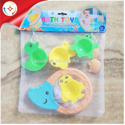 Baby Fishing Net Bath Toy with Mesh Organizer