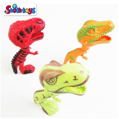 Promotion Big Head Dinosaur Moving Mouth Action Toys Pull The Trigger to Bite