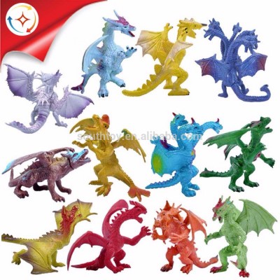 Plastic Fire Breathing 5 Inches Mini Figure Dragons Toy