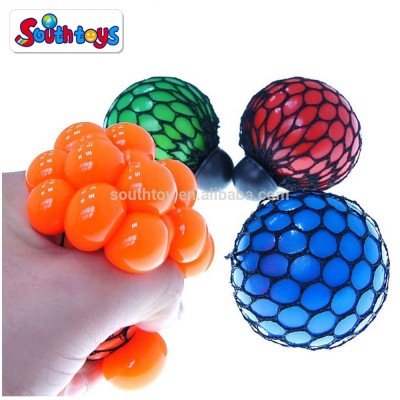 Squishy Mesh Ball Decompression Stress Reliever Squeeze Toy Grape Ball