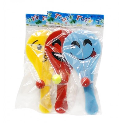 promotion plastic catch grabber paddle ball toy with a bounce ball