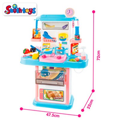 Newest 36pcs Kids Educational Big Kitchen Play Set Toy With Music and Light